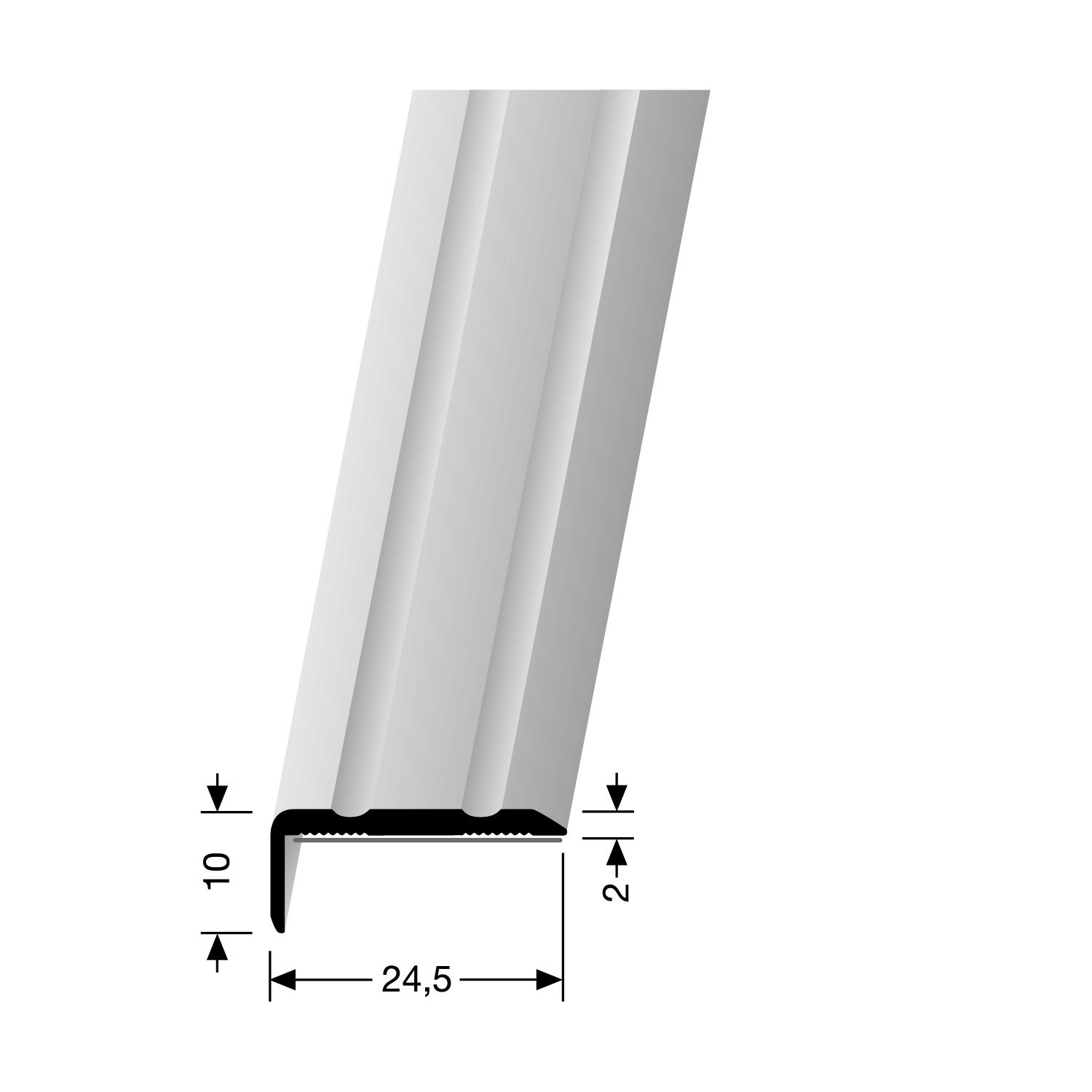 KÜBERIT 236 SK Hoekprofiel F2 Edelstaal 300cm
