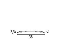 KÜBERIT 438 SK Dilatatieprofiel F4 Zilver 300cm