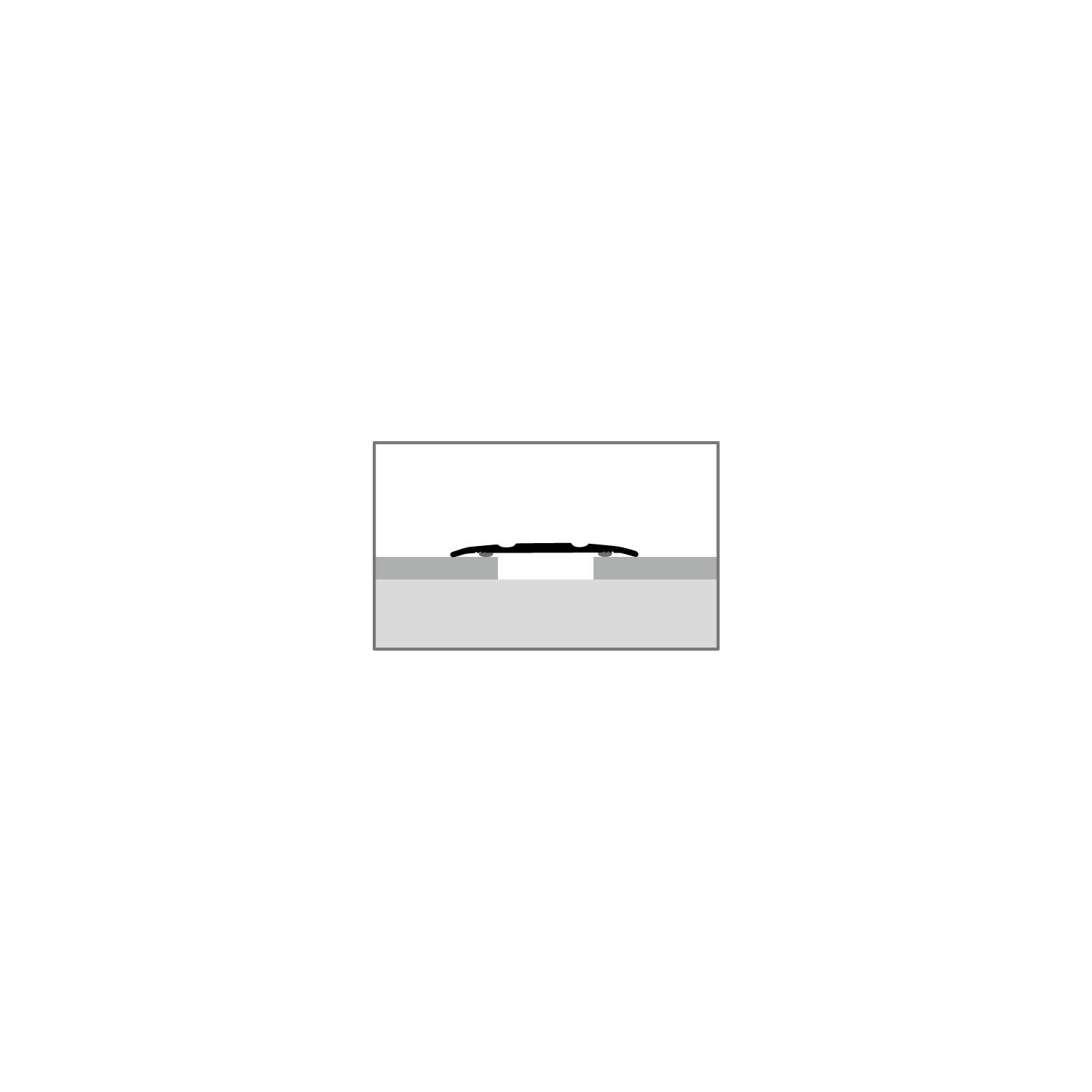KÜBERIT 438 SK Dilatatieprofiel F4 Zilver 300cm
