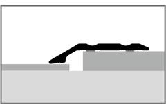 KÜBERIT 240 SK Overgangsprofiel F2 Edelstaal 270cm