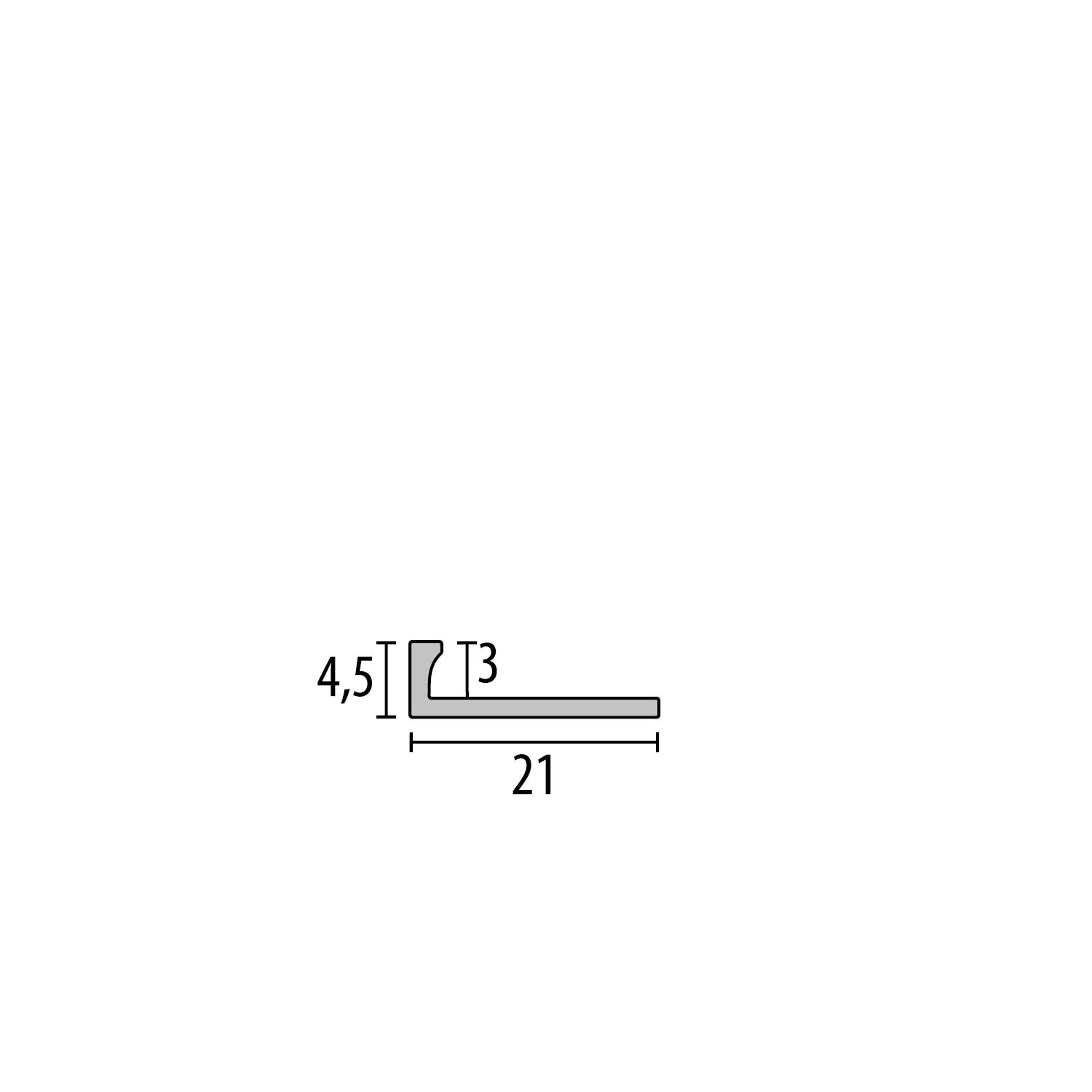 KÜBERIT 301 U Voegprofiel F0 Aluminium 250cm