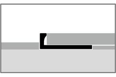 KÜBERIT 301 U Voegprofiel F0 Aluminium 250cm