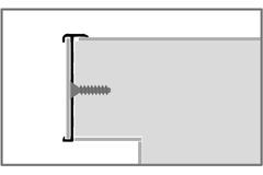 KÜBERIT 846 Trapkantprofiel F4 Zilver 300cm