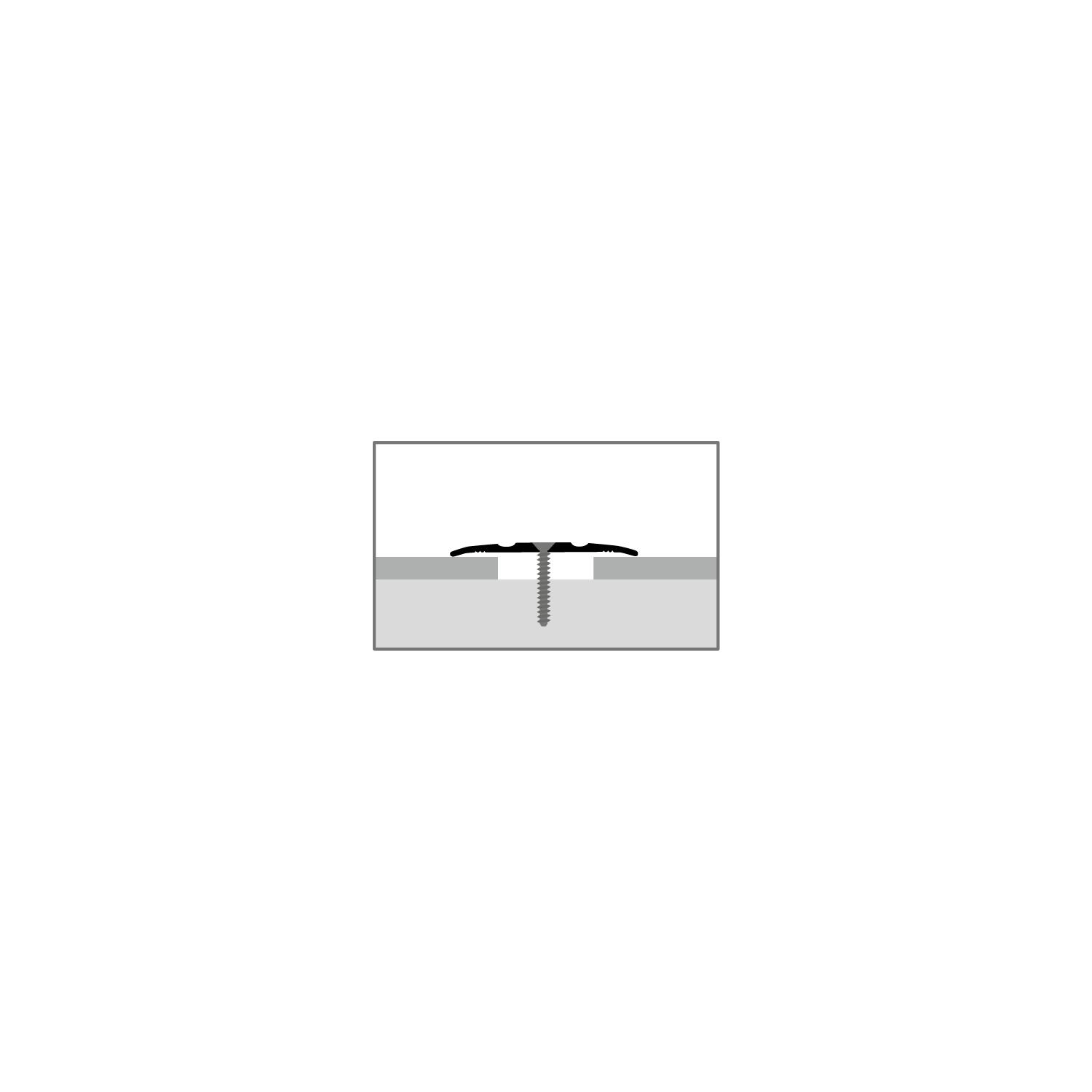 KÜBERIT 438 Dilatatieprofiel F4 Zilver 270cm