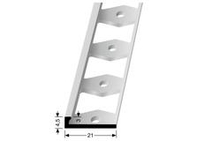 KÜBERIT 301 G Voegprofiel F0 Aluminium 250cm