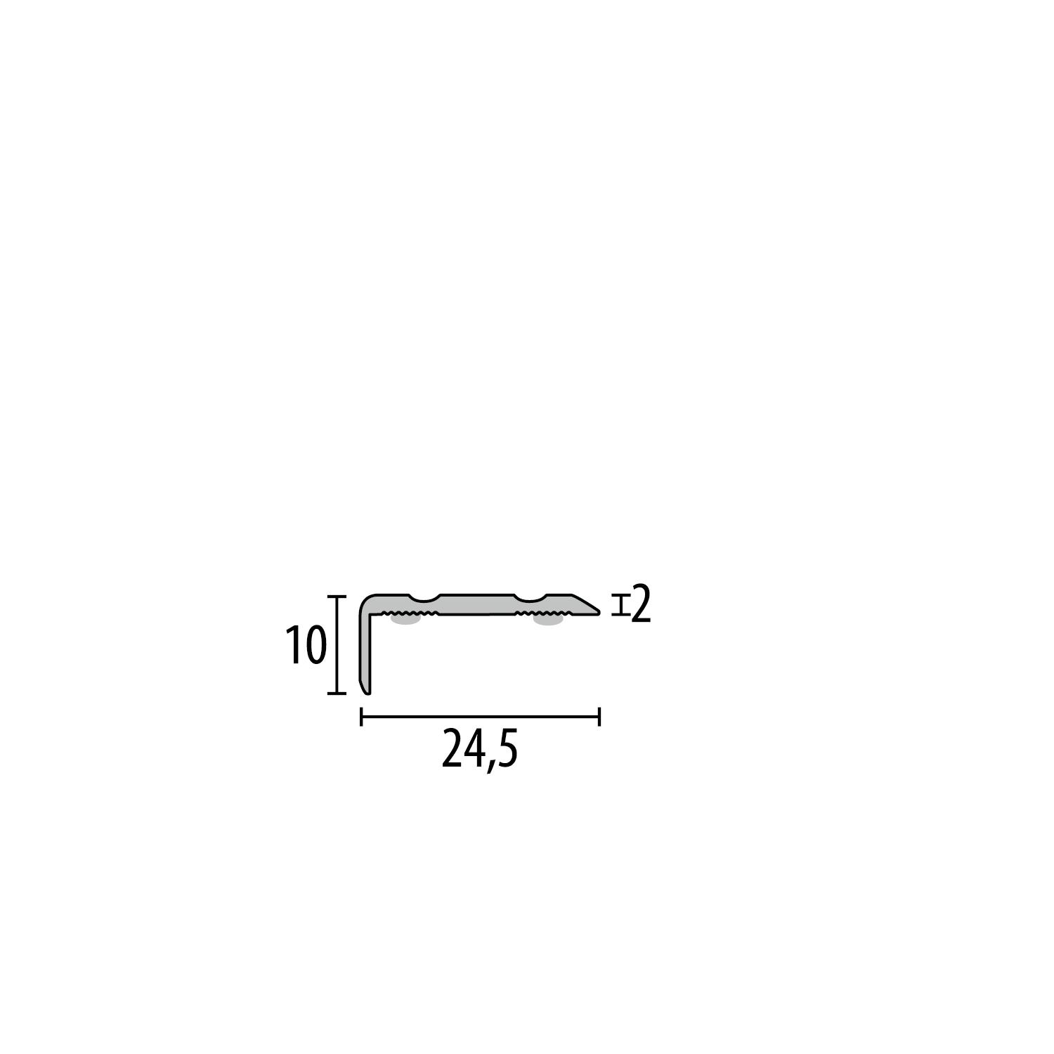 KÜBERIT 236 SK Hoekprofiel F6 Brons 300cm