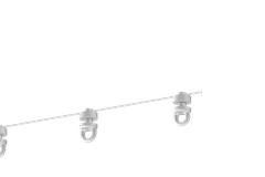 WEPRO Koordglijders | Wit | 6cm | Wave rail