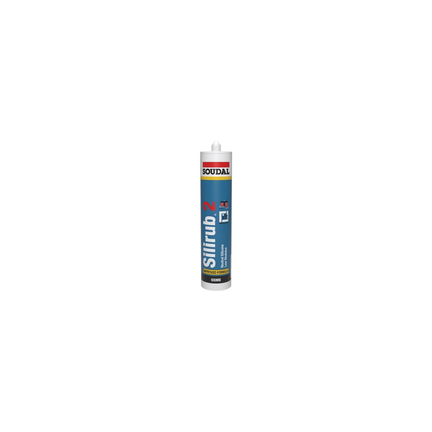 SOUDAL Silirub 2 | 300ml | Cement grijs