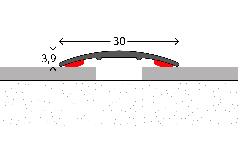 PRINZ 130 30x1,6mm Brons 270cm Zelfklevend