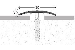 PRINZ 130 30x1,6mm Brons270cm Centraal Voorgeboord
