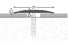 PRINZ 139 Overgangsprofiel 37mm Brons 270cm