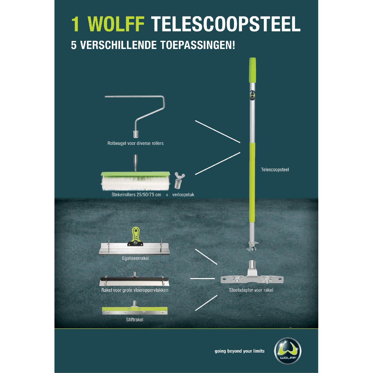 WOLFF Universele telescopische steel