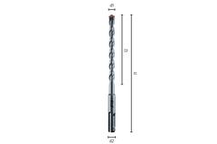 INTR. Hamerboor SDS-Plus 4 snijder 6x110mm