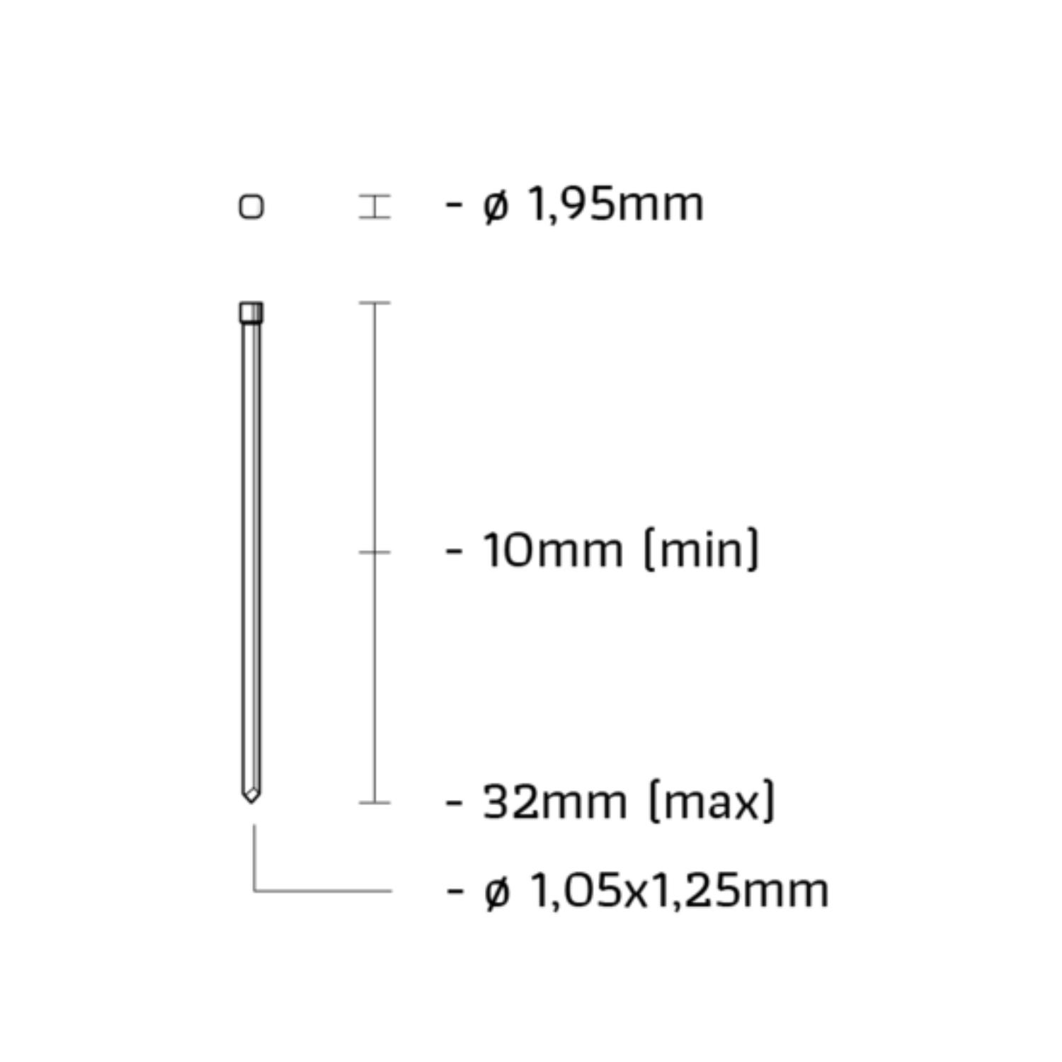 UNION Pneumatische tacker J-10/32mm