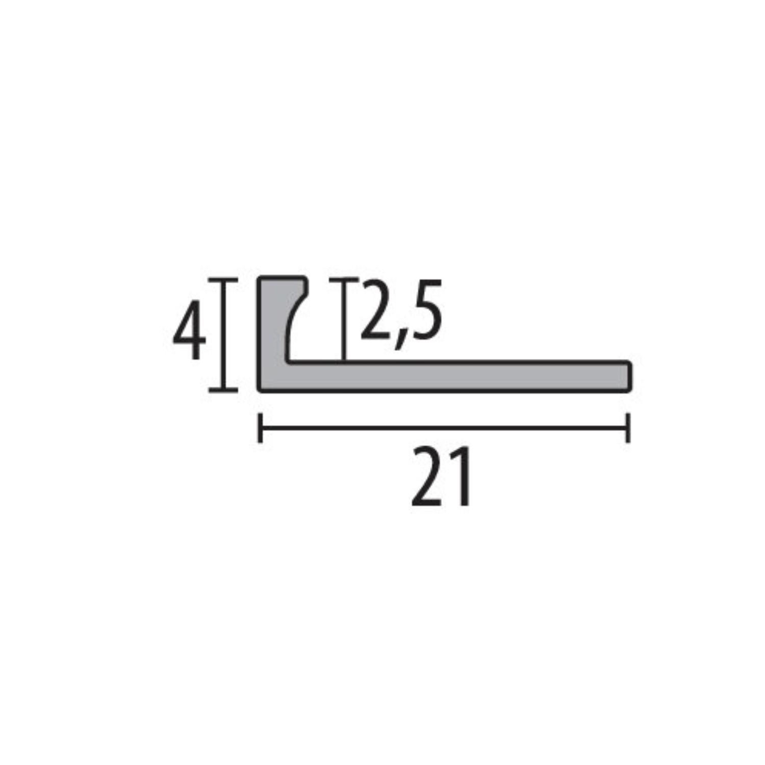 KÜBERIT 300 EB Voegprofiel F4 Zilver 250cm