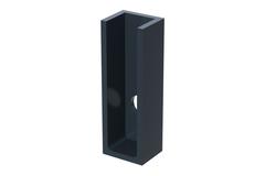 WEPRO Varius 40x15mm Wandrozet Zwart mat
