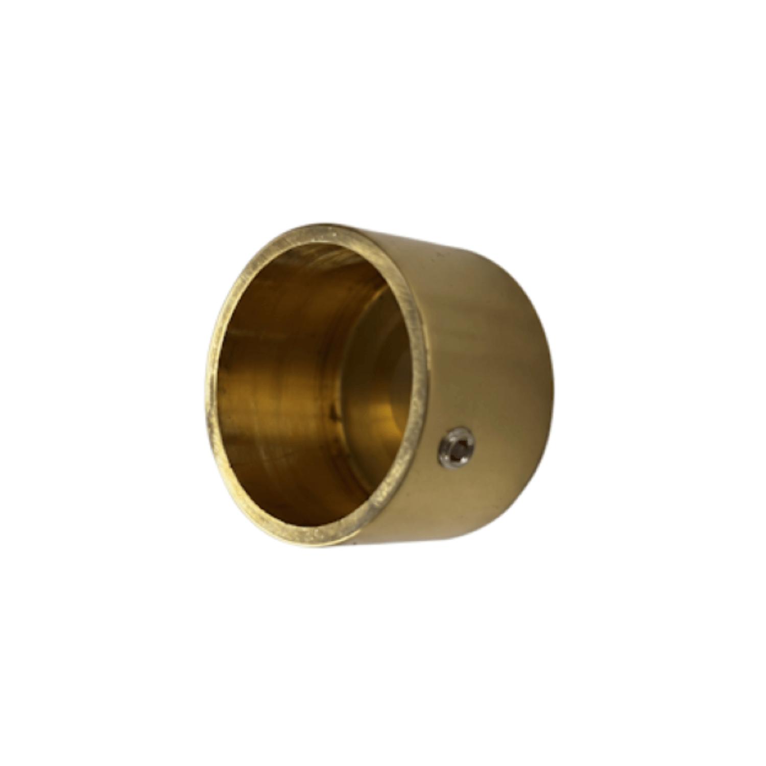 Eindknop Consul messing 25 x 12 mm