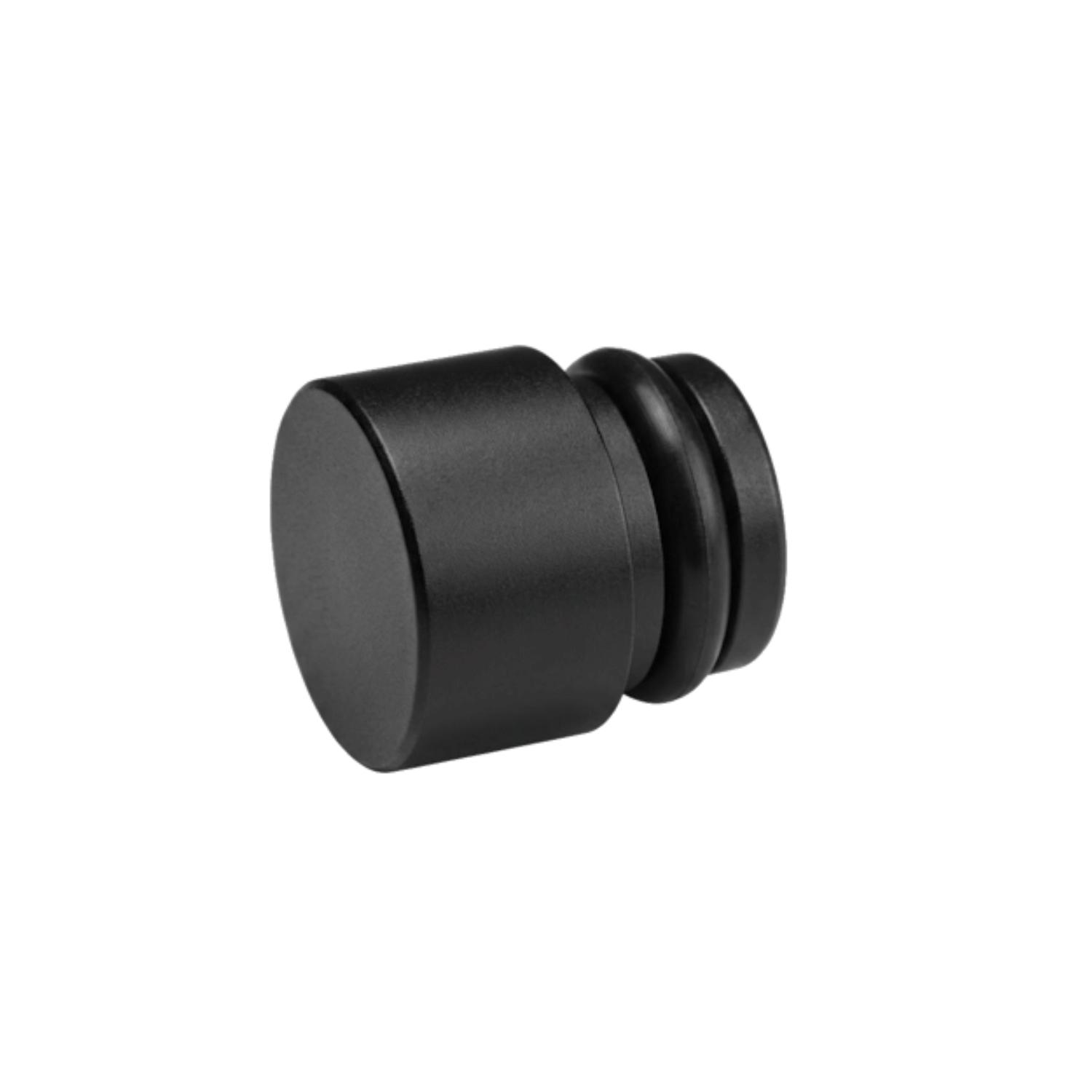 WEPRO Curios eindknop Natus Ø20mm Mat zwart
