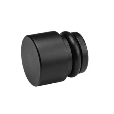 WEPRO Curios eindknop Natus Ø20mm Mat zwart