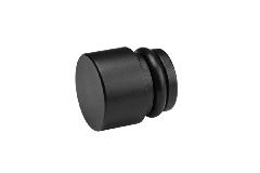 WEPRO Curios eindknop Natus Ø20mm Mat zwart