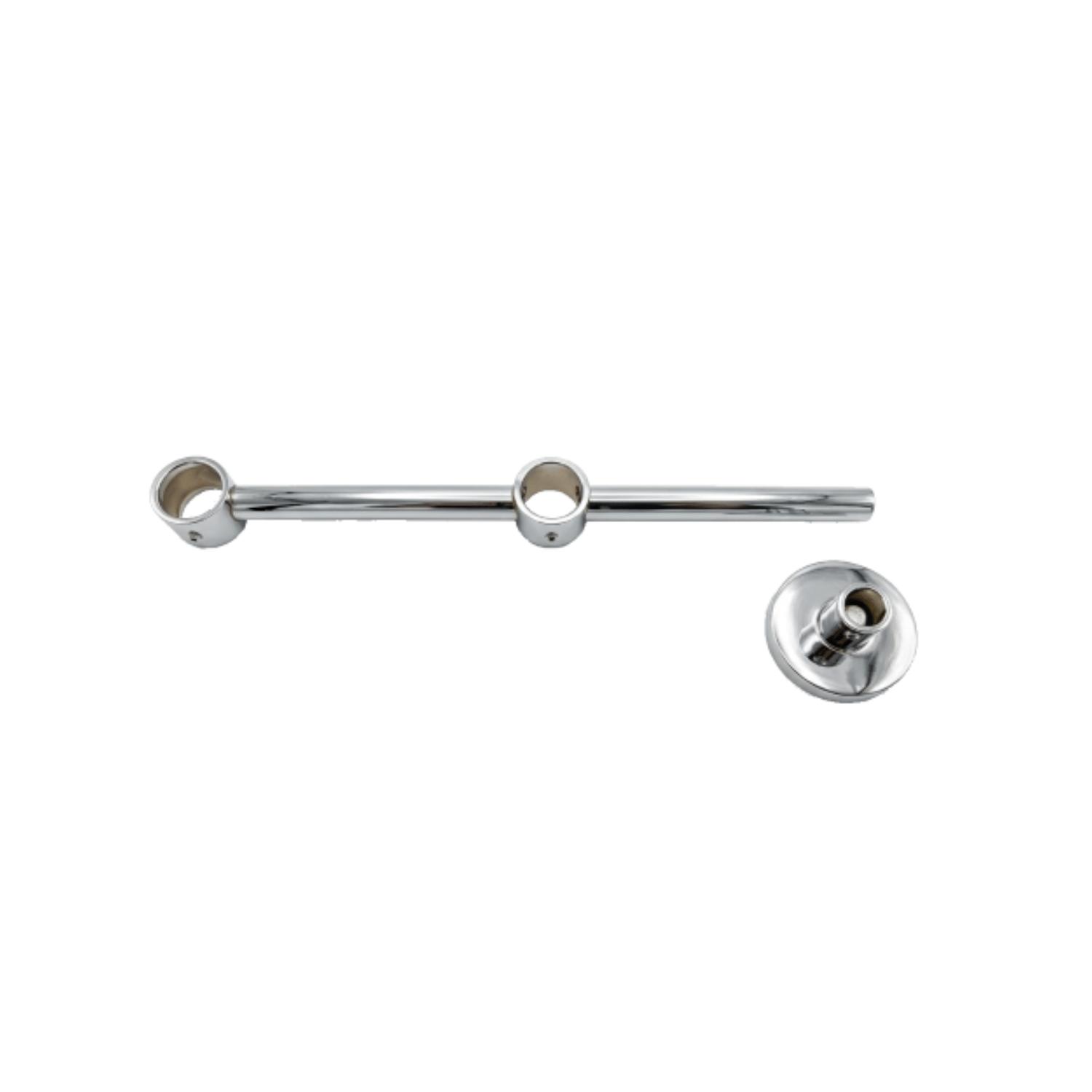 WEPRO Wandsteun dubbel 20mm Chroom 54x100x200mm