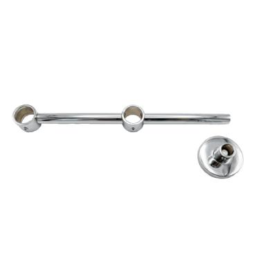 WEPRO Wandsteun dubbel 20mm Chroom 54x100x200mm