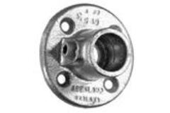 Voetplaat 26,9 mm zwart gegalv. + inbus boutje