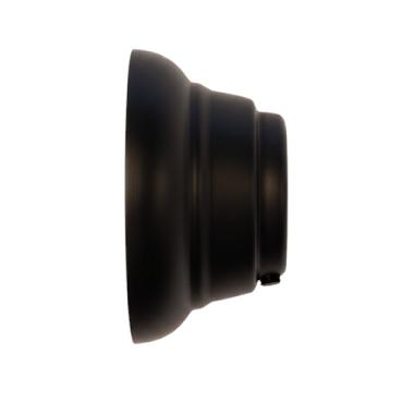 Wandrozet zwart oil rubbed 50 x 30 mm (28 mm)