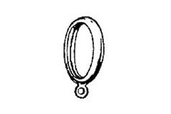 WEPRO Ring met oog | 20mm | Mat zwart | 30x37mm