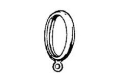 WEPRO Ring met oog | 30mm | Chroom | 44x52mm