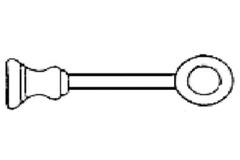 Steun wit 80 x 220mm (35mm)