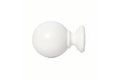 Eindknop Bol wit 55 x 75mm (28mm)