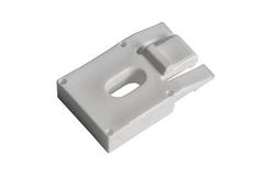 WEPRO Plafondsteun wit rondgat alu rail 200st.