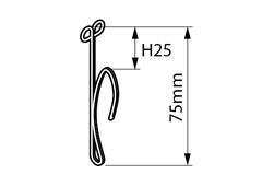 WEPRO Inschuifhaken 500 stuks hoofdje 2,5
