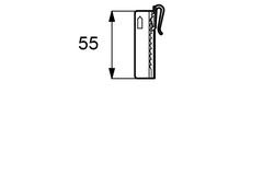 WEPRO flexhaken verstelbaar wit 55mm