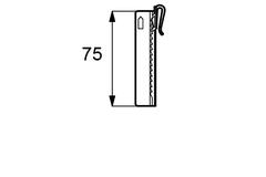 WEPRO Flexhaken verstelbaar wit 75mm