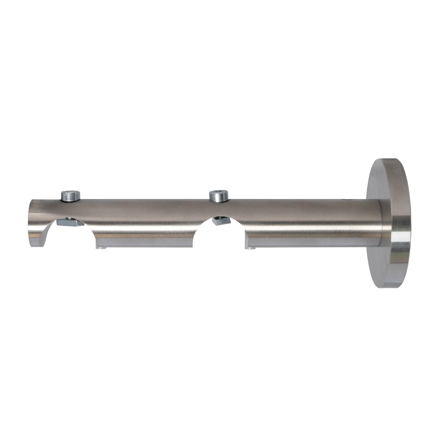 BÜSCHE Ø20mm Alux Steun dubbel Edelstaal +afdekdop
