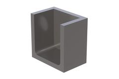 WEPRO Varius 20x20mm Wandrozet Antraciet