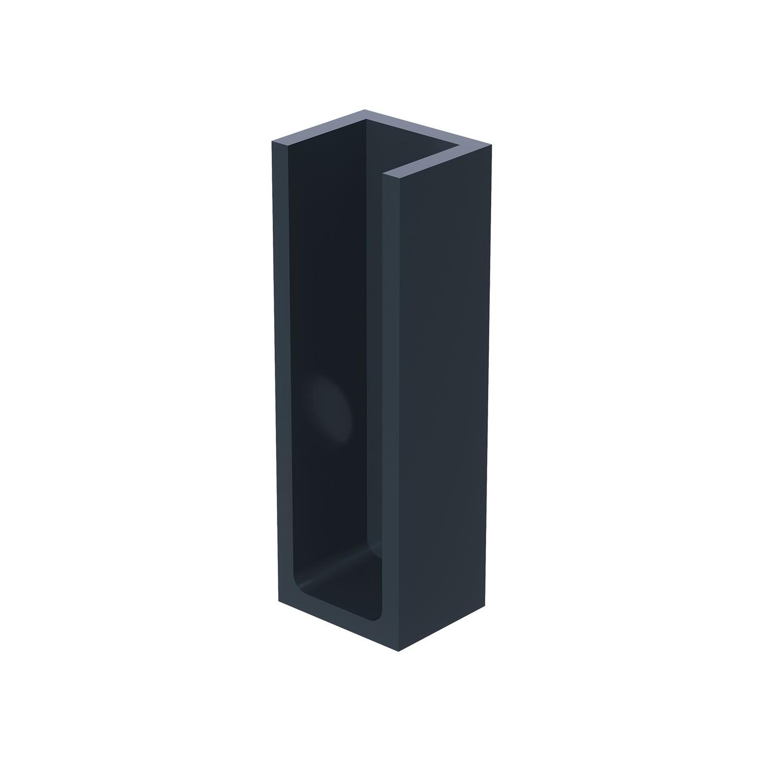 WEPRO Varius 40x15mm Wandrozet Zwart mat