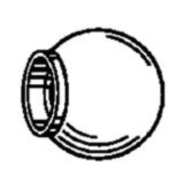 WEPRO Mondial eindknop Tondo Ø20mm Mat zwart