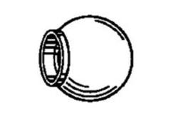 WEPRO Mondial eindknop Tondo Ø20mm Chroom