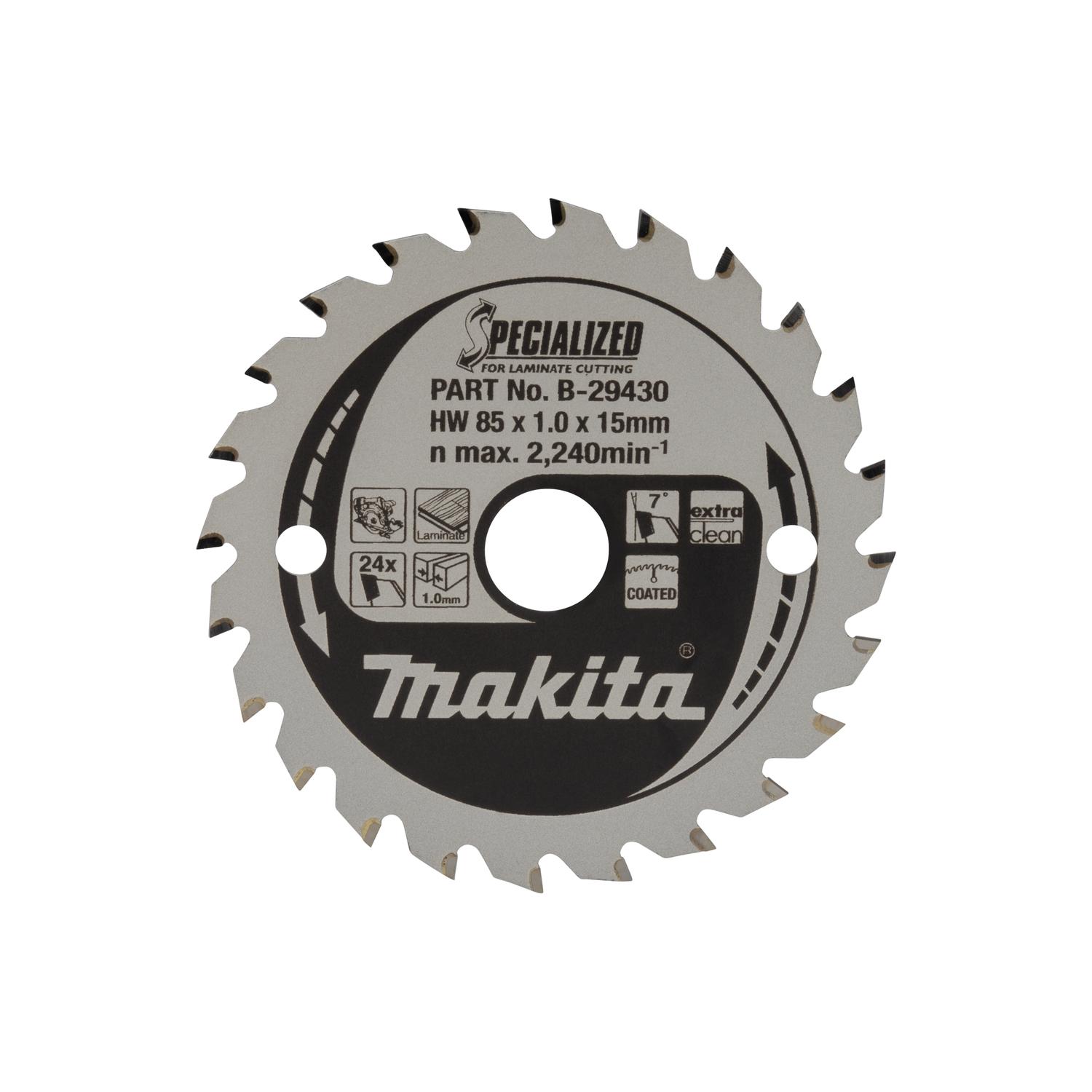 MAKITA Zaagblad laminaat  85x15x1,0 24T 7g