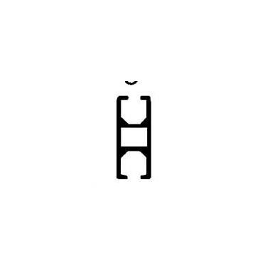 WEPRO Separatierail standaard Wit | Lengte | 700cm
