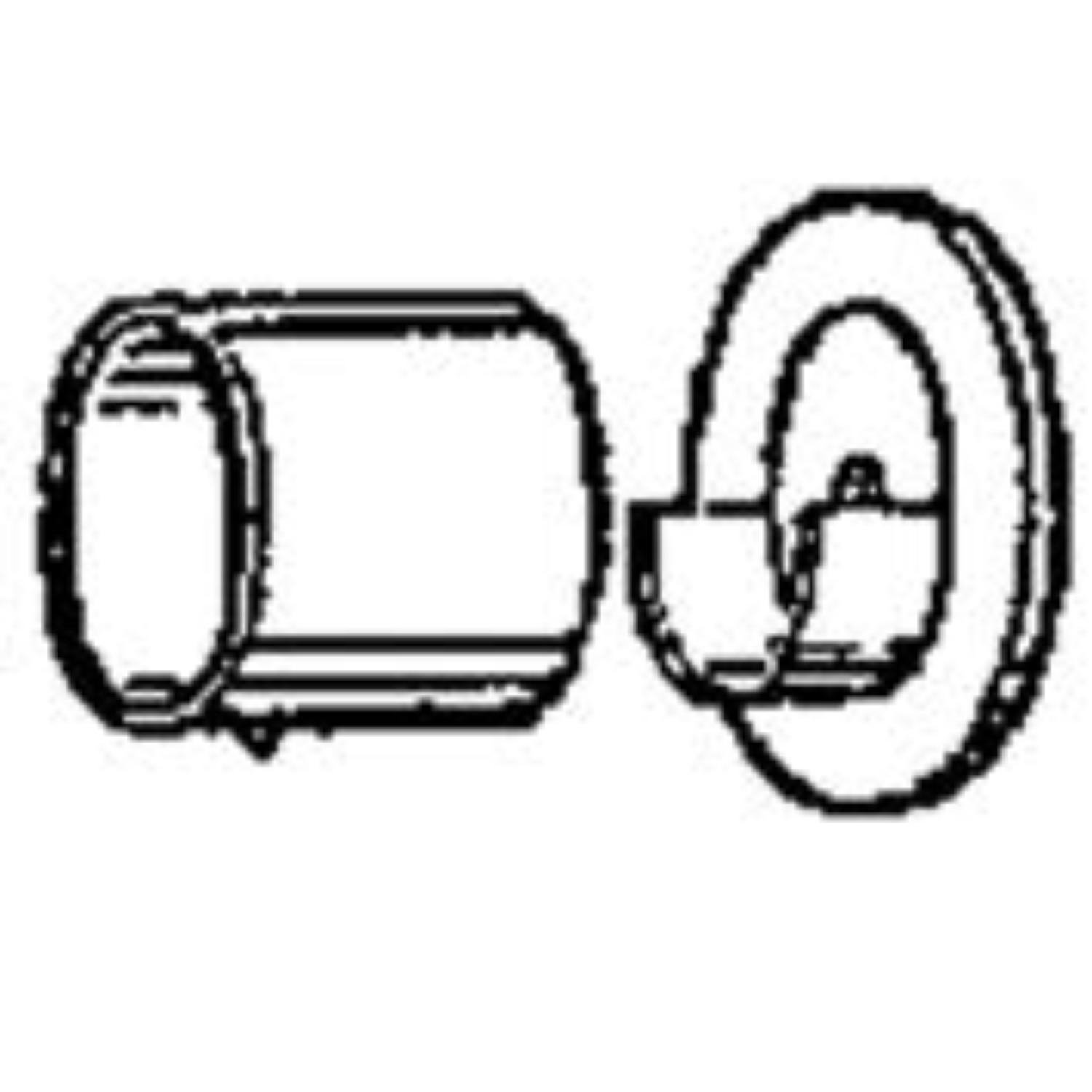 Wandrozet messing 32 x 45 mm
