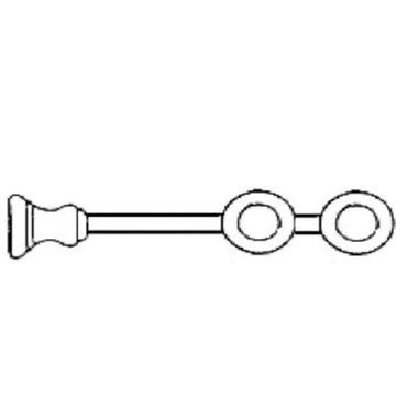 Steun dubbel wit 80 x 260mm (35mm)