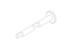 WEPRO Varius wandst dub 90/180mm Zilver brsh Rond