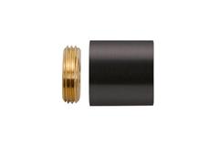 BÜSCHE Ø28mm Wandrozet Zwart 122028-157