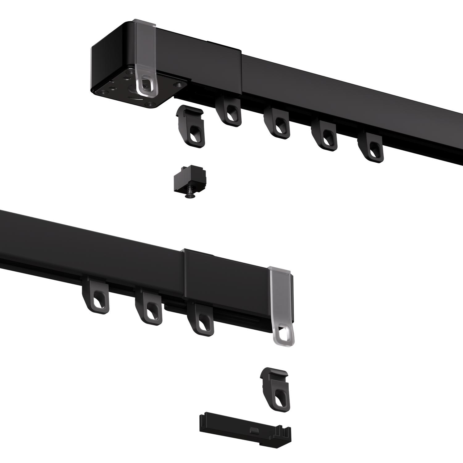 WEPRO Motionblinds Eve Design Zwart Koordgl. 580cm