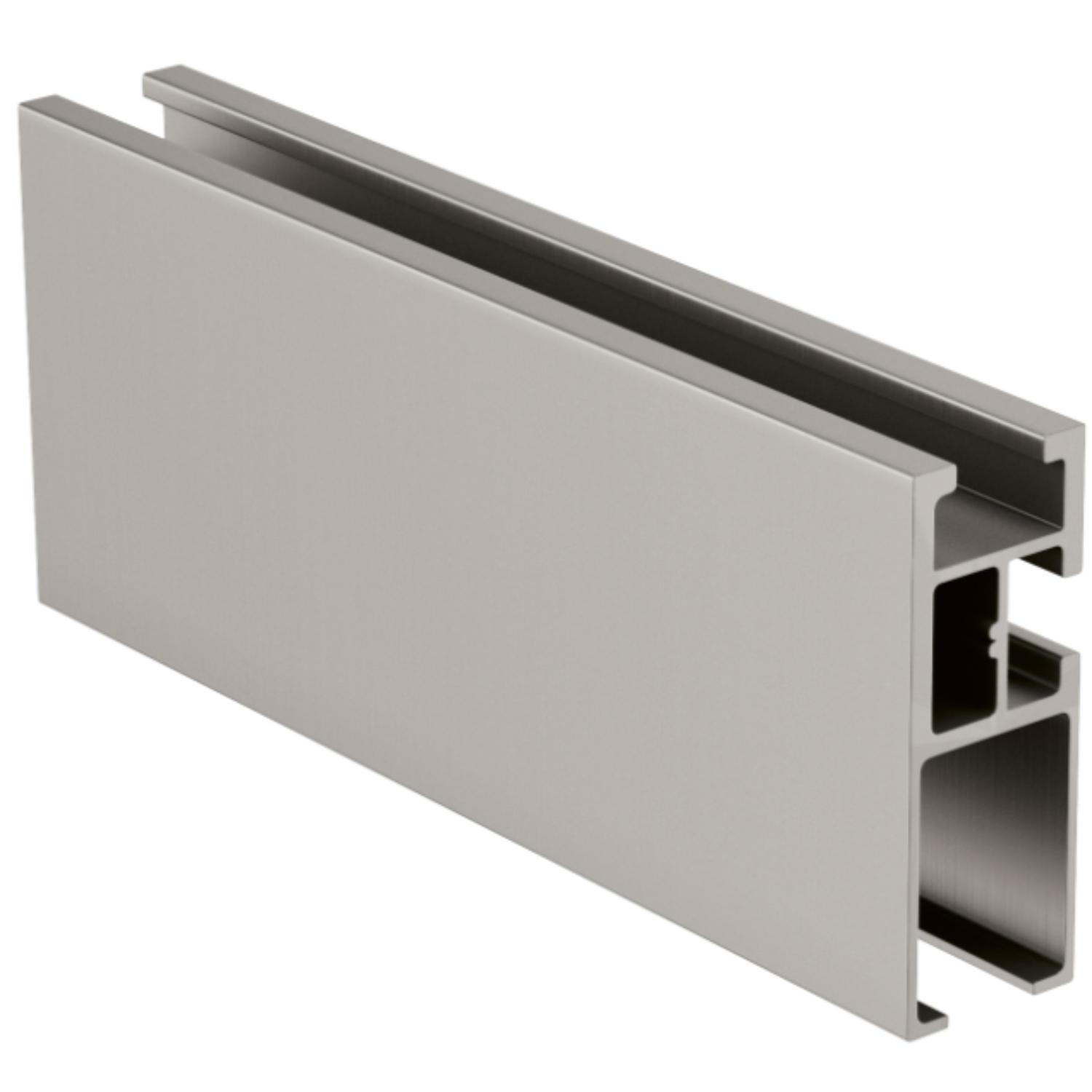 BÜSCHE Rechthoek profiel | 40x17mm | Mat nikkel