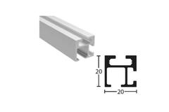 BÜSCHE Vierkant profiel | 20x20mm | Wit Mat